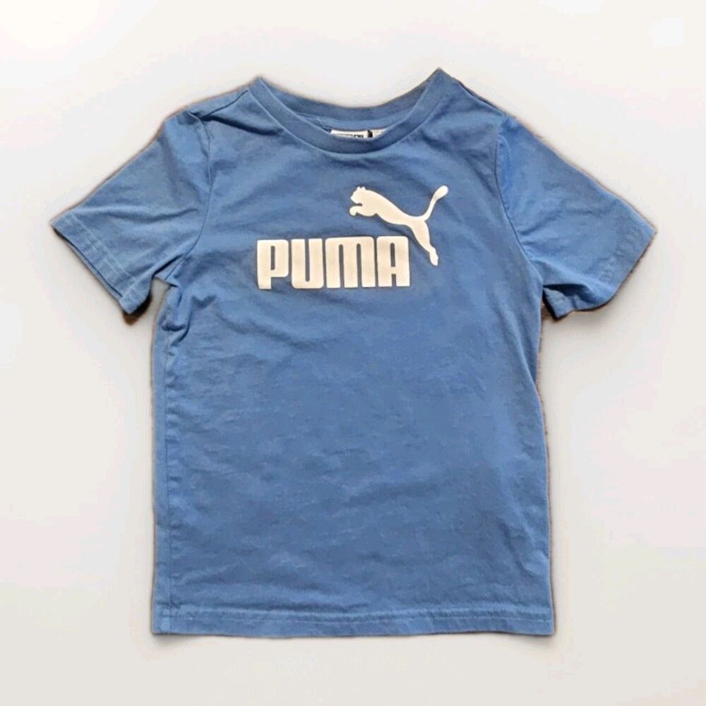 Toddlers XXS 3/4 PUMA shirt Blue Pre-Owned Excellent Used Condition